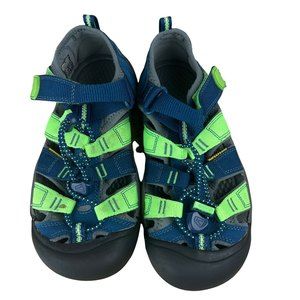 Keens Youth Kids Size 3 Blue Green Water Outdoor Summer Shoes